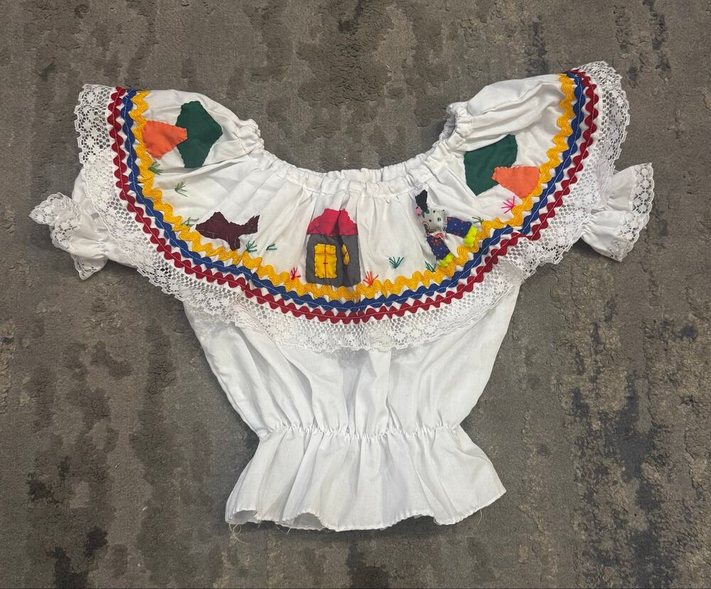 Colombian Heritage top for girls